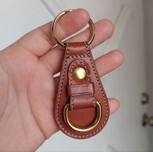 Vintage Coach RARE British Tan Tear Drop Fob 7206👌🤎🤎